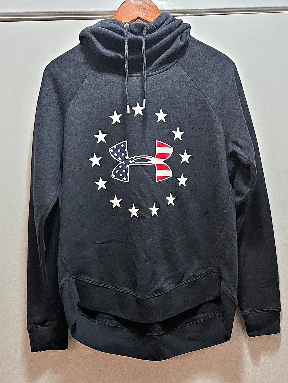 Under Armour Freedom Flag Hoodie Black & White Medium